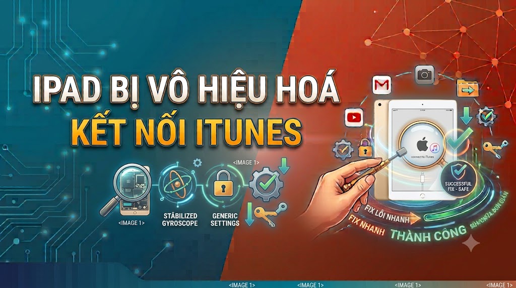 iPad bị vô hiệu hoá kết nối iTunes: Nguyên nhân và cách mở khóa hiệu quả nhất
