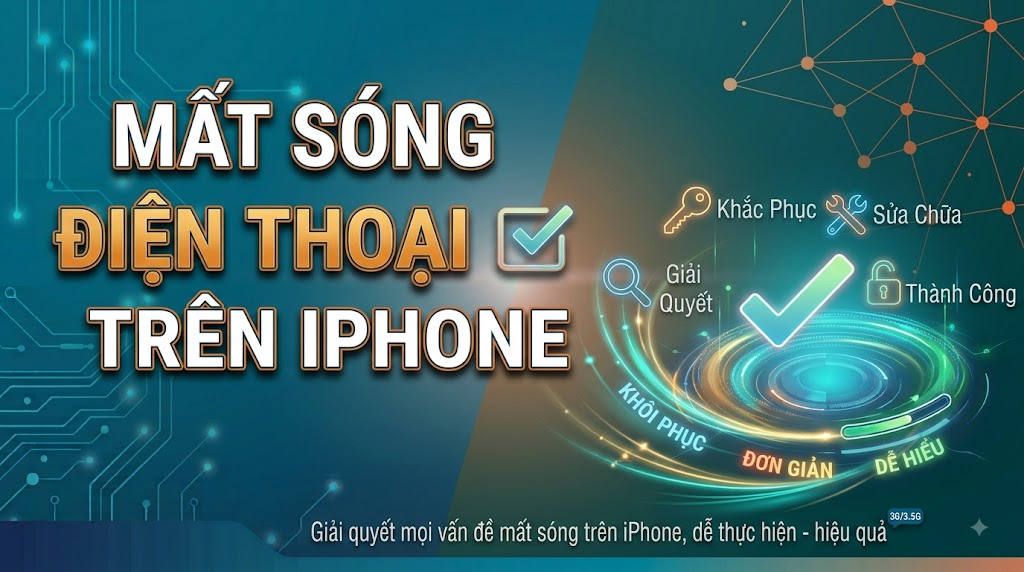 Cẩm nang chẩn đoán mất sóng điện thoại trên iPhone và hướng xử lý triệt để