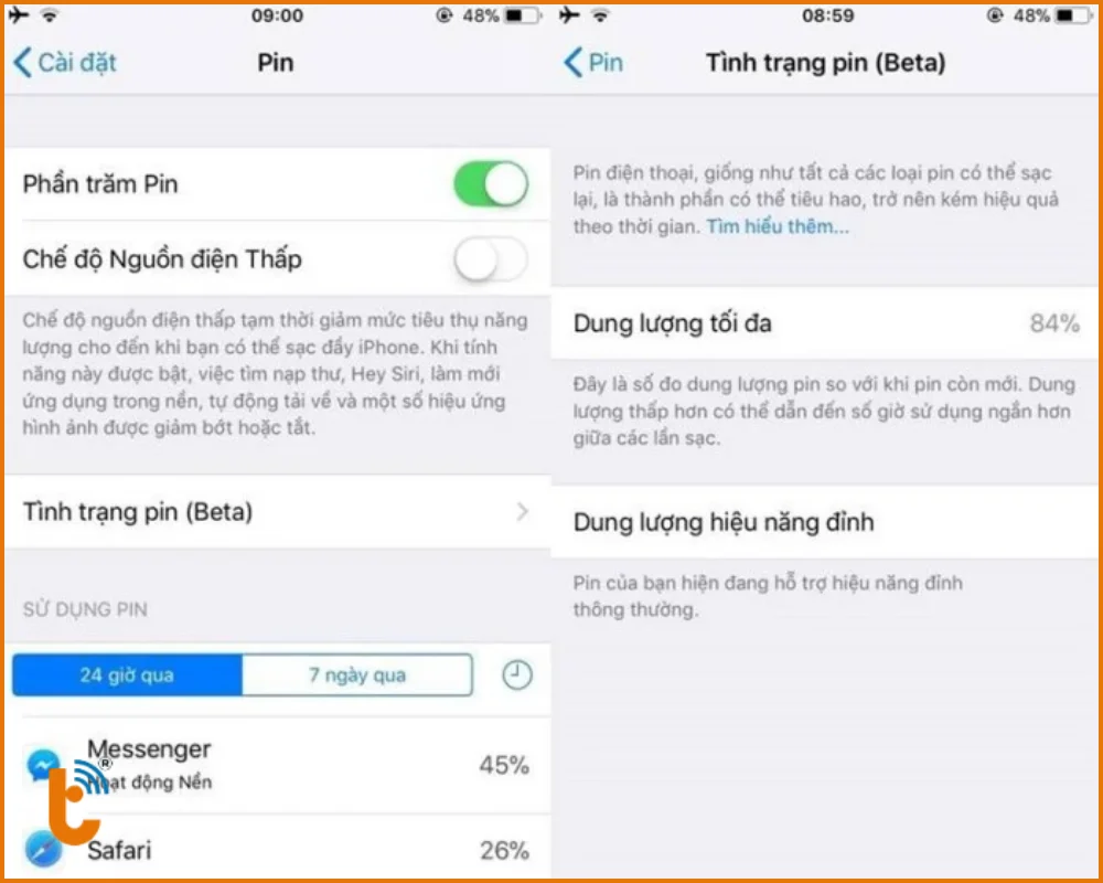Kiểm tra dung lượng tối đa