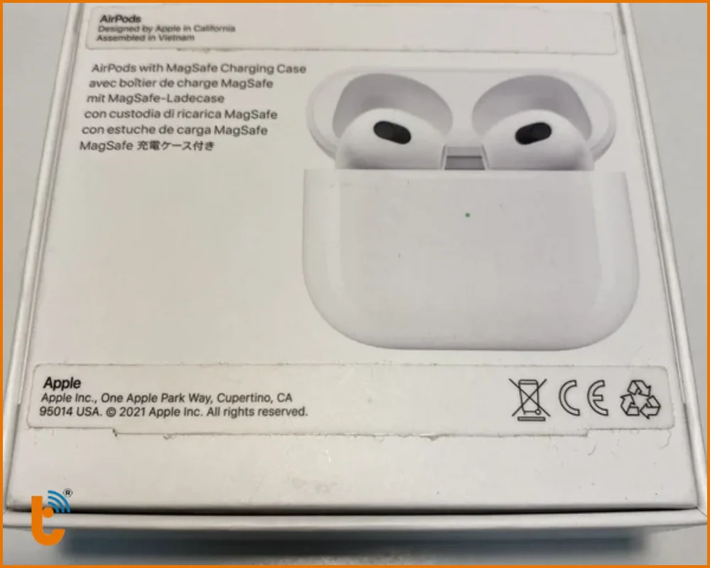 Phông chữ San Francisco được Apple sử dụng trên vỏ hộp AirPods