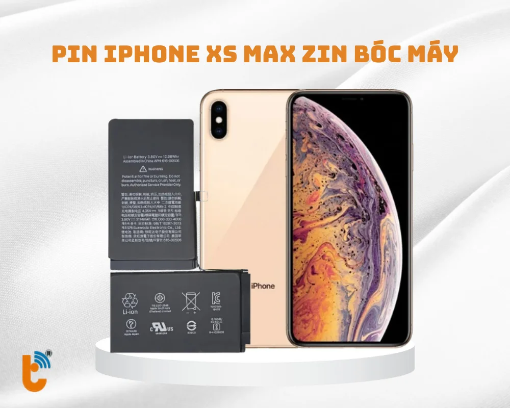 Pin iPhone Xs Max Zin bóc máy
