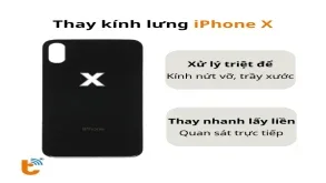 Thay kính lưng iPhone X