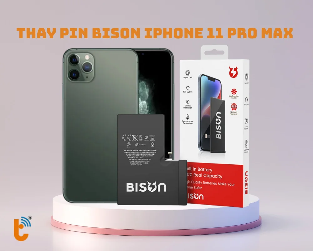Thay pin Bison iPhone 11 Pro Max