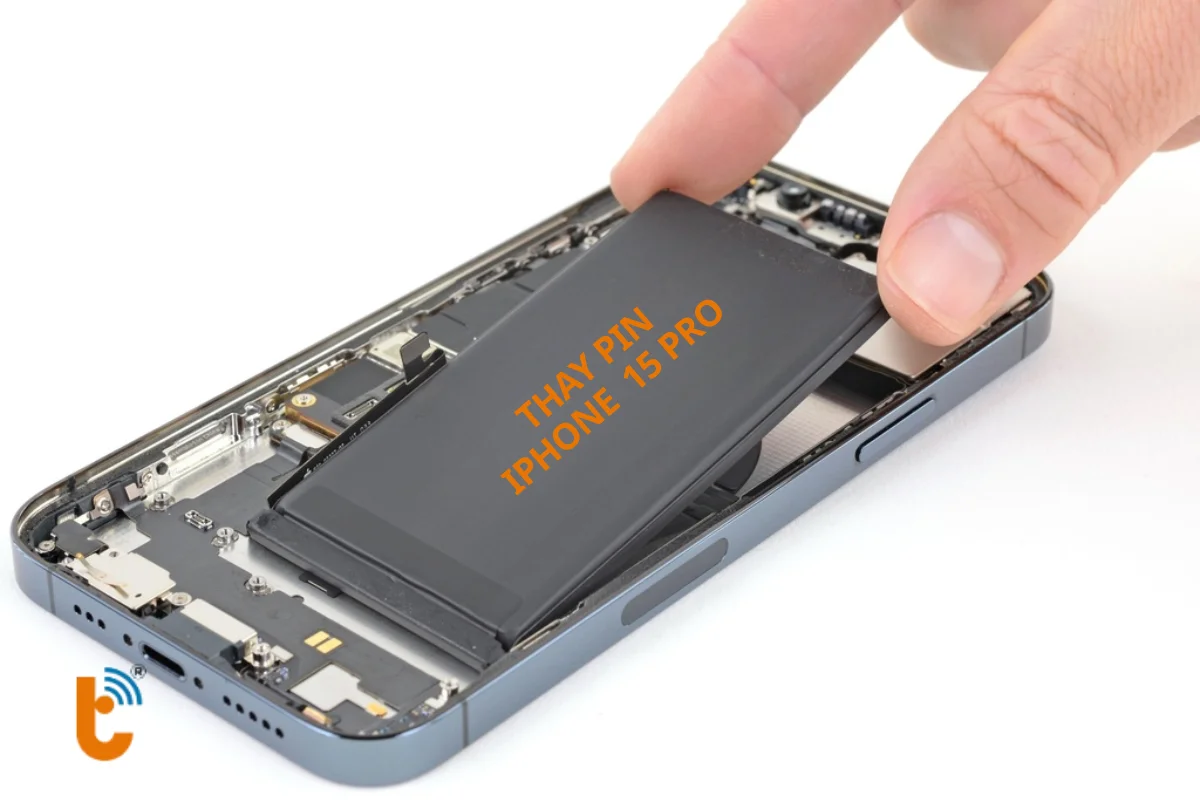 Thay pin mới IP 15 Pro