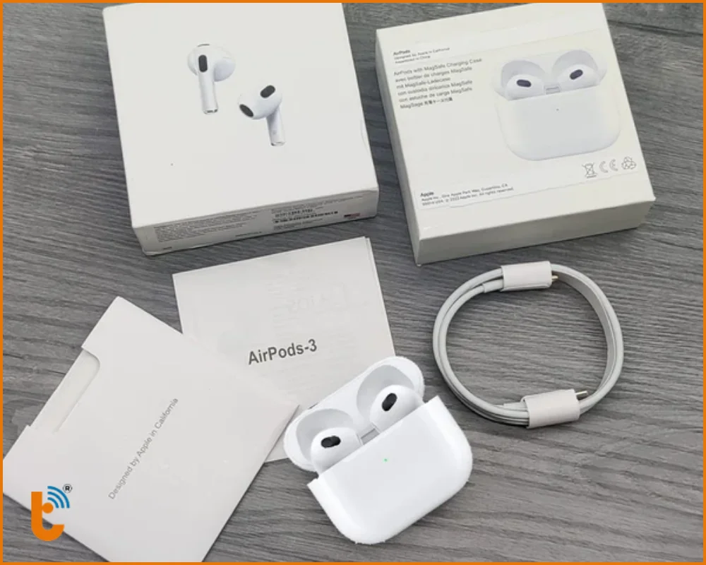 Thẻ bảo hành AirPods và sách hướng dẫn nhiều thứ tiếng