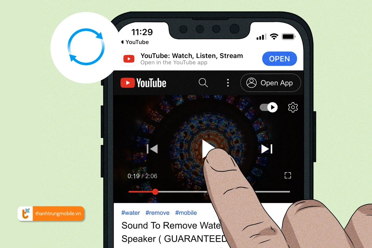 âm thanh đẩy nước loa điện thoại