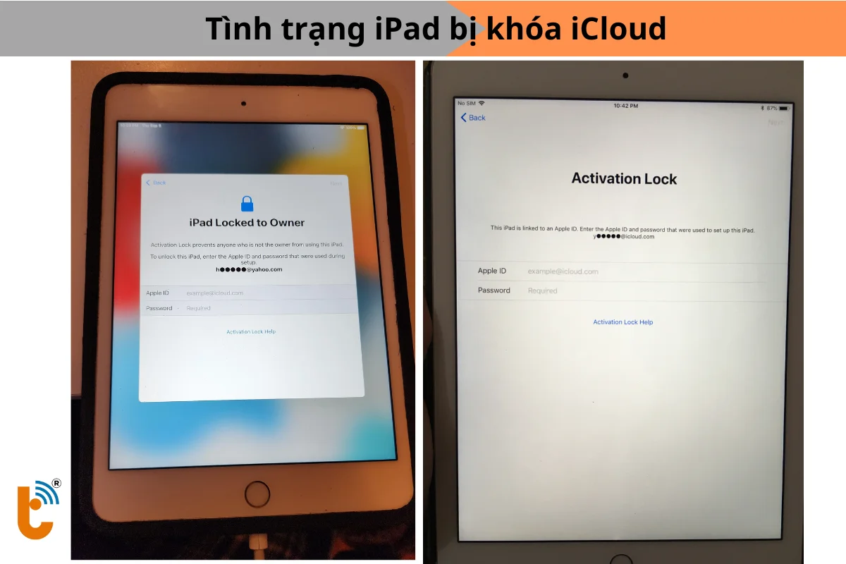 iPad bị khóa iCloud
