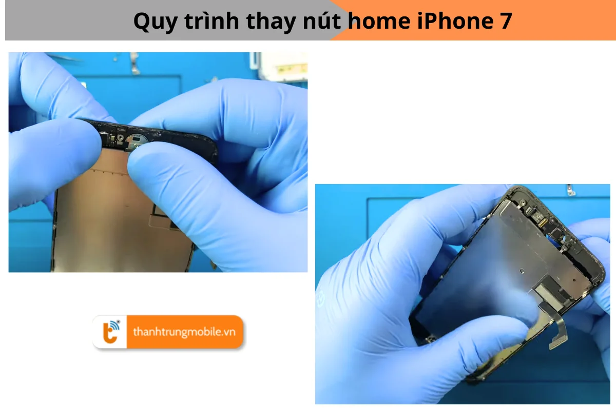 Quy trình thay nút home iPhone 7
