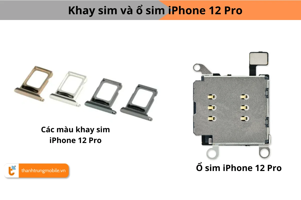 Thay ổ sim, thay khay sim iPhone 12 Pro