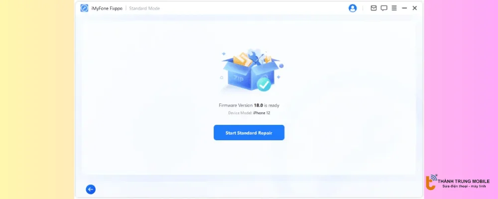Bắt đầu sửa chữa tiêu chuẩn