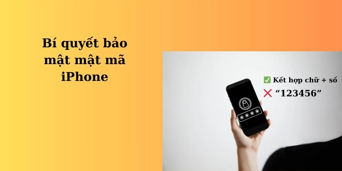 Bảo mật tốt mật mã iphone