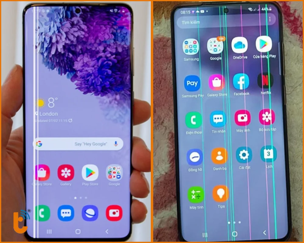 Các dạng sọc màn hình phổ biến
