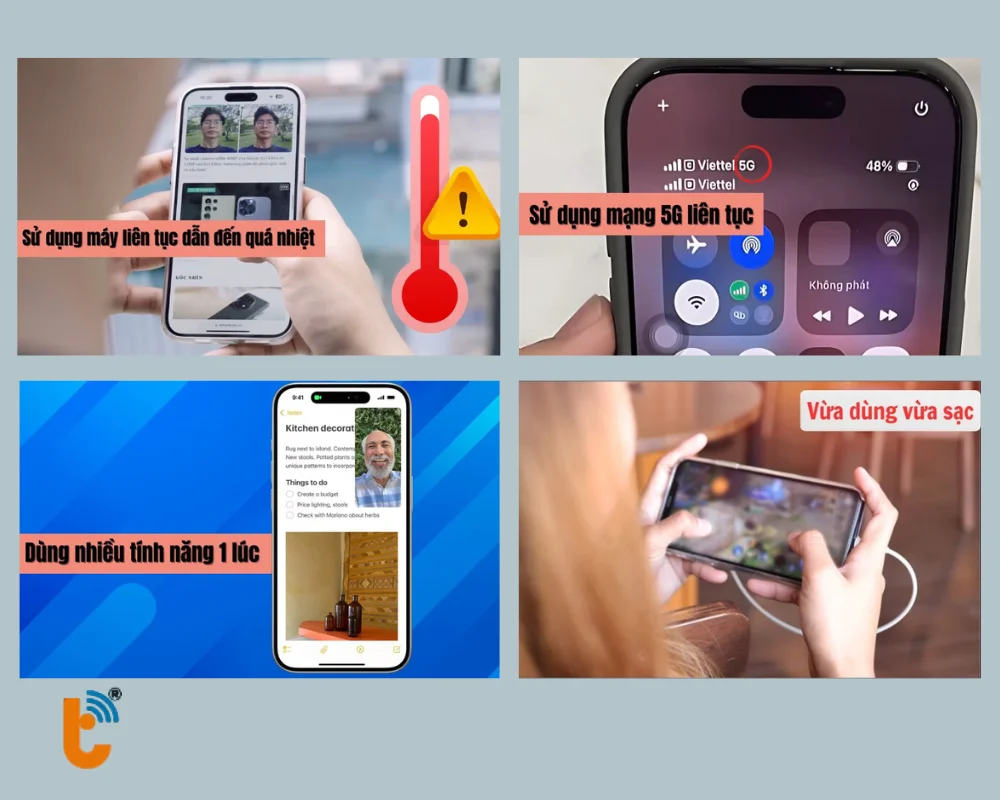 Các thói quen sử dụng điện thoại gây hao pin