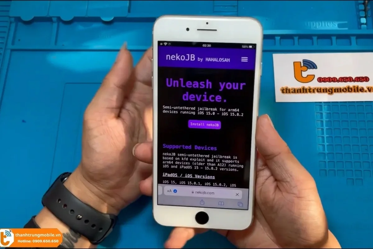Các tool Jailbreak cho iOS 15 a2