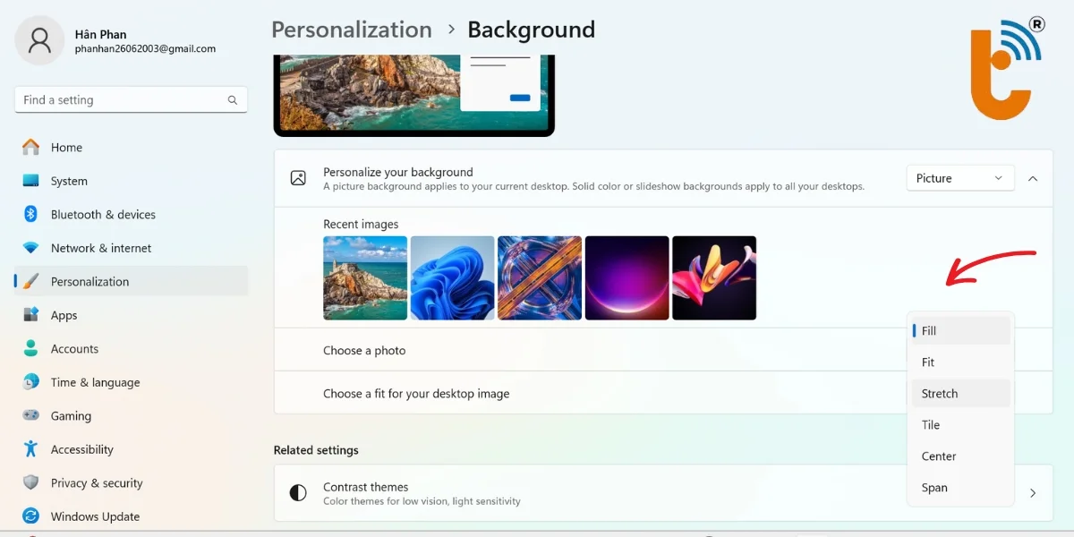 _Cách cài đặt hình nền
