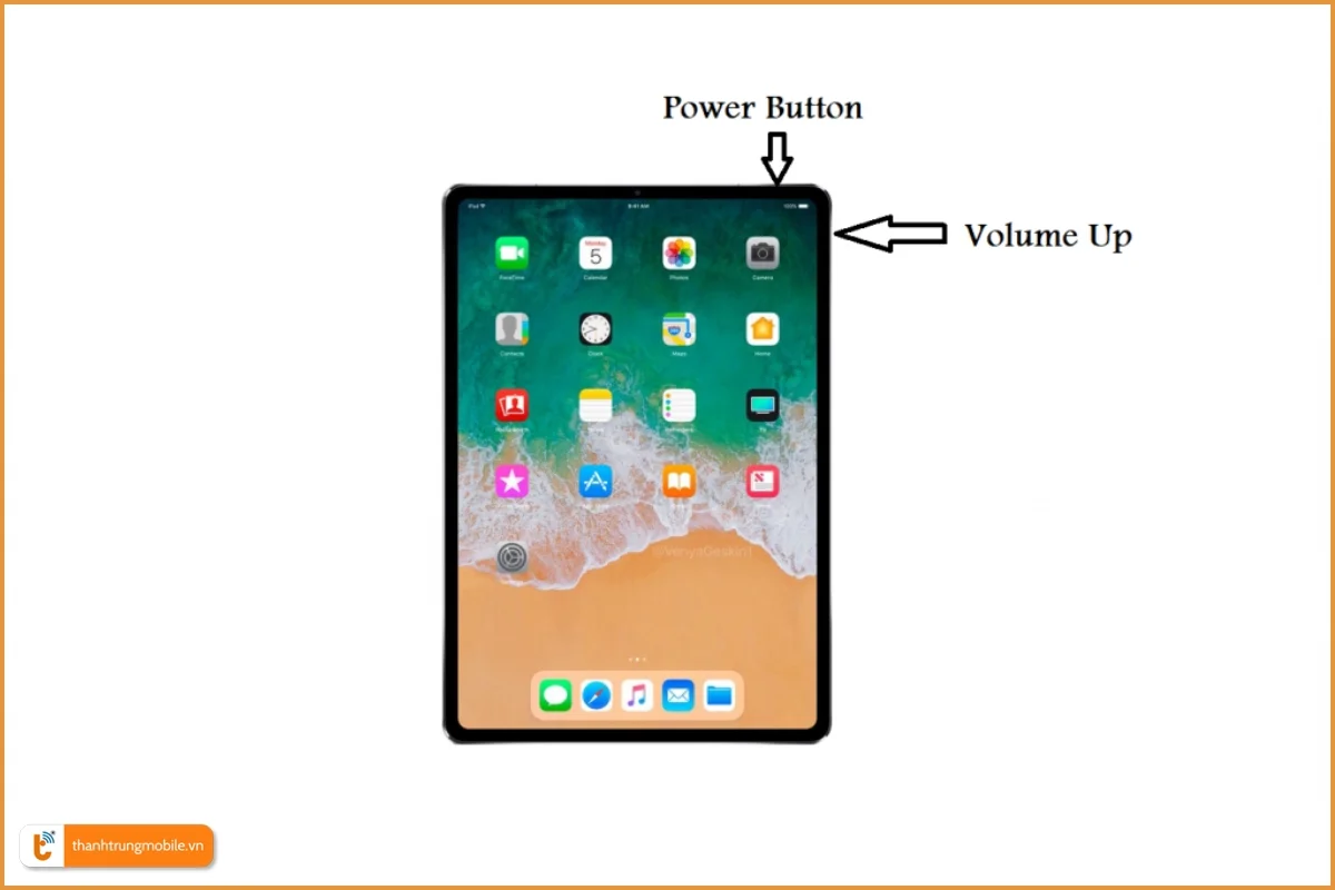 Cách chụp màn hình iPad không có nút Home
