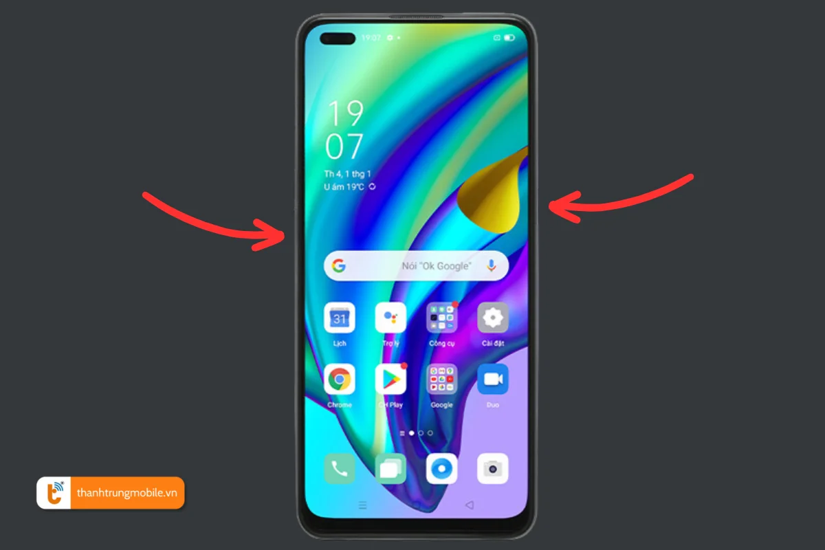 cách chụp màn hình oppo a93