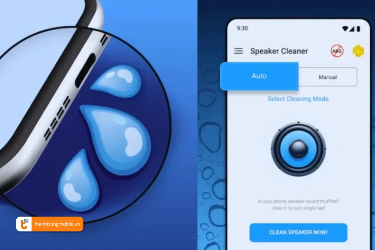 cách đẩy nước ra khỏi loa android