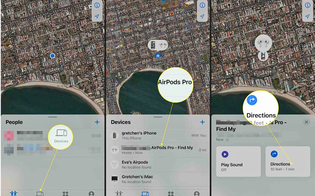 Cách định vị AirPods bị mất