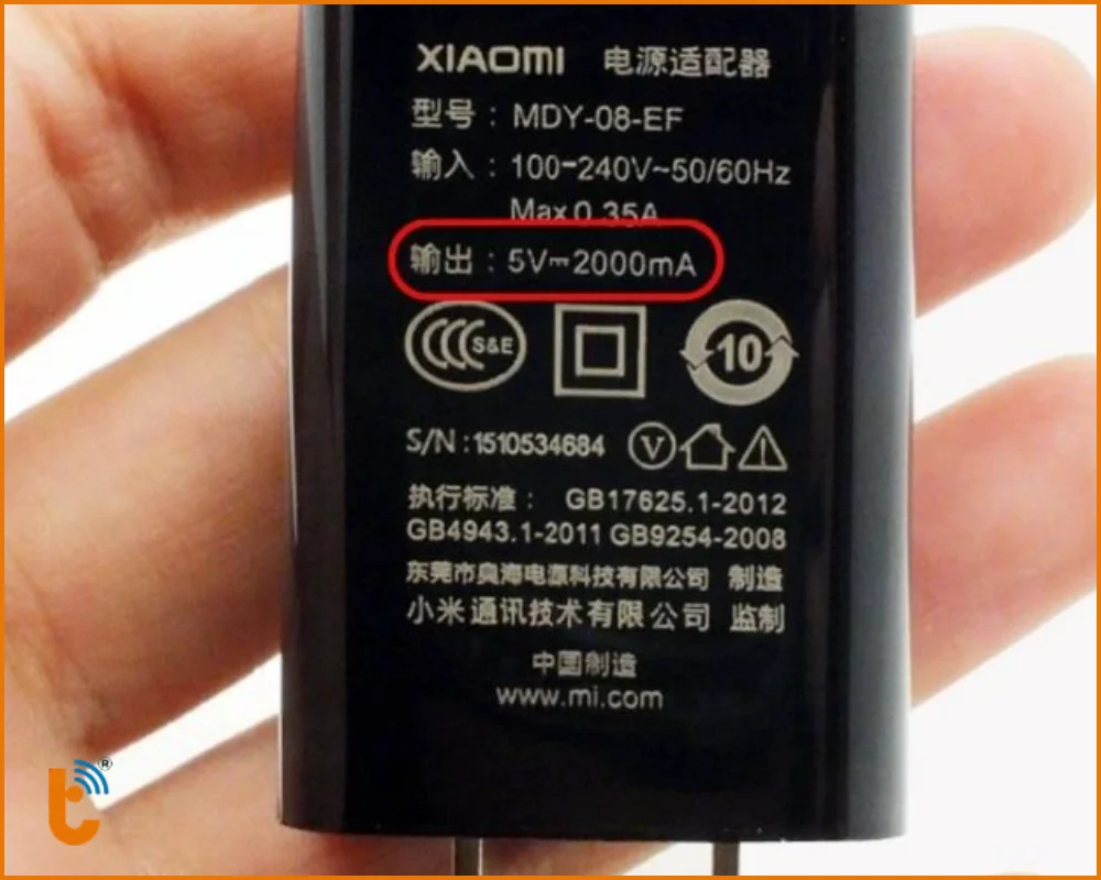 Cách đọc thông số sạc nhanh trên củ và cáp