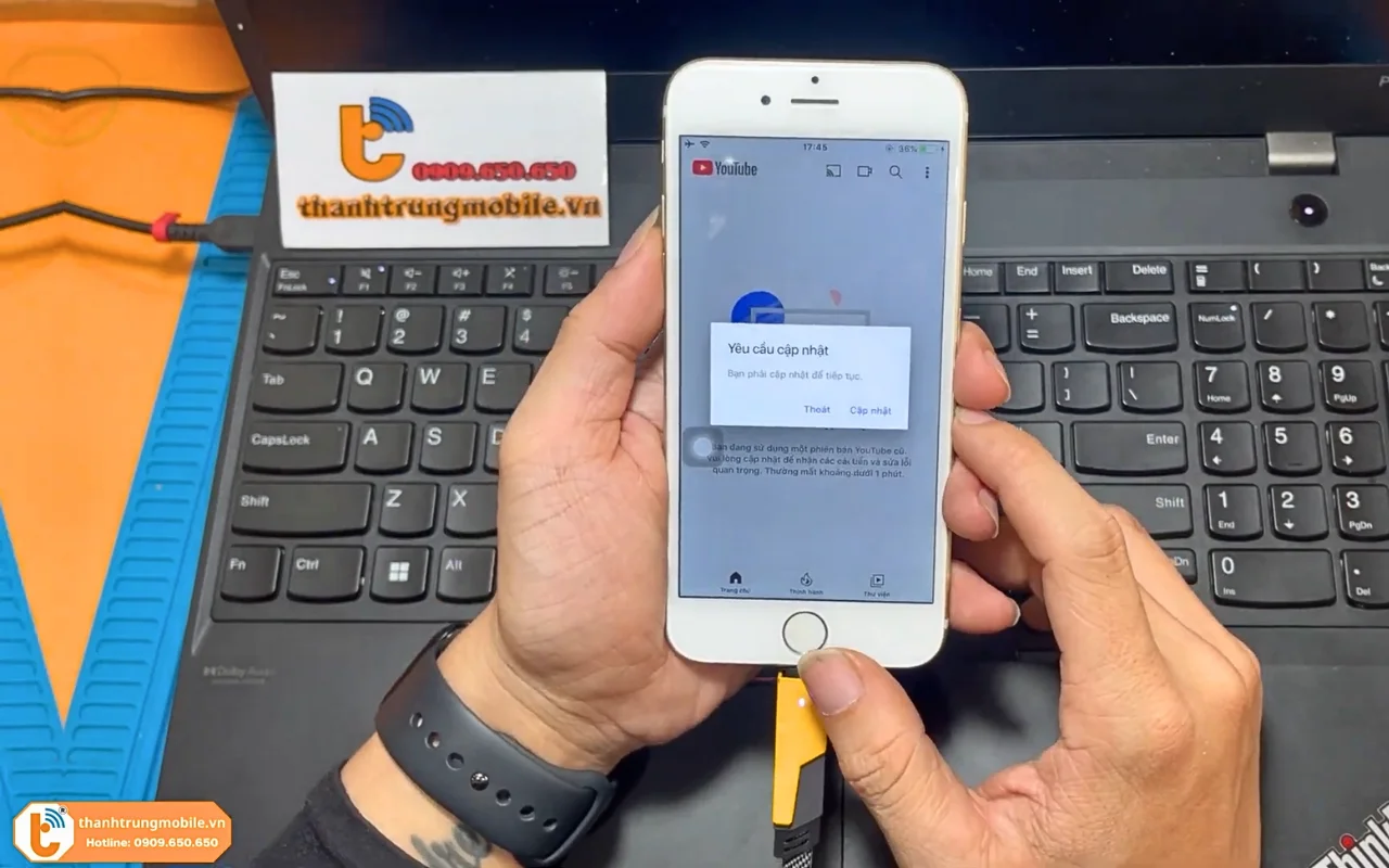 Cách fix lỗi YouTube yêu cầu cập nhật trên iOS cũ