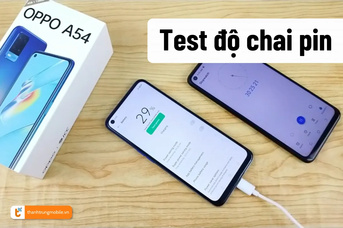 cách kiểm tra độ chai pin oppo a54