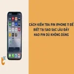 Cách kiểm tra pin iPhone 11 có bị chai pin không? pin tụt nhanh khi không dùng