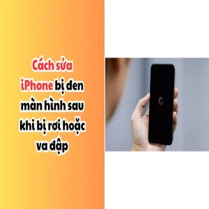 Cách sửa iPhone bị đen màn hình sau khi bị rơi hoặc va đập