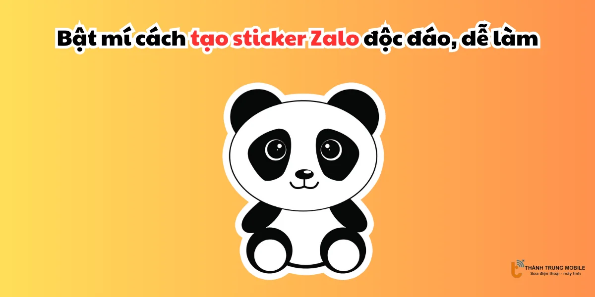 Cách tạo sticker trên Zalo