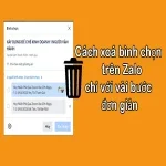 Cách xoá bình chọn trên Zalo chỉ với vài bước đơn giản