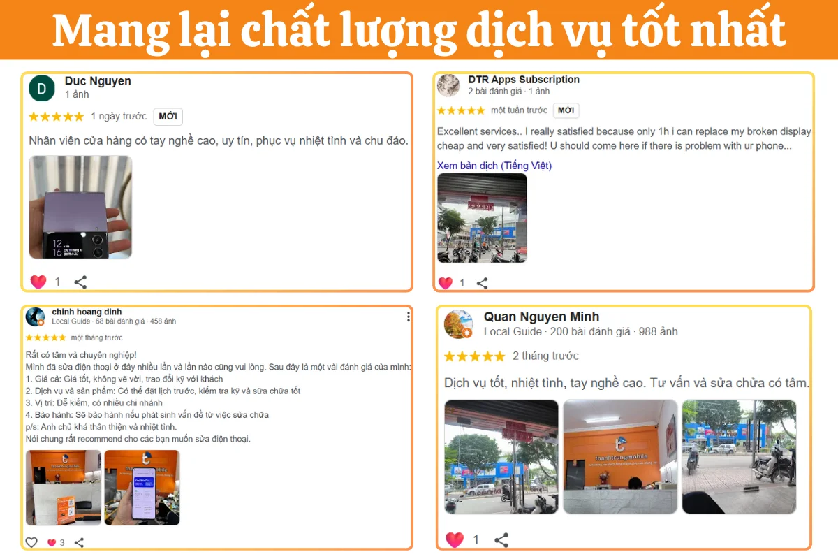 Cam kết dịch vụ thay vỏ chất lượng cao tại Thành Trung Mobile