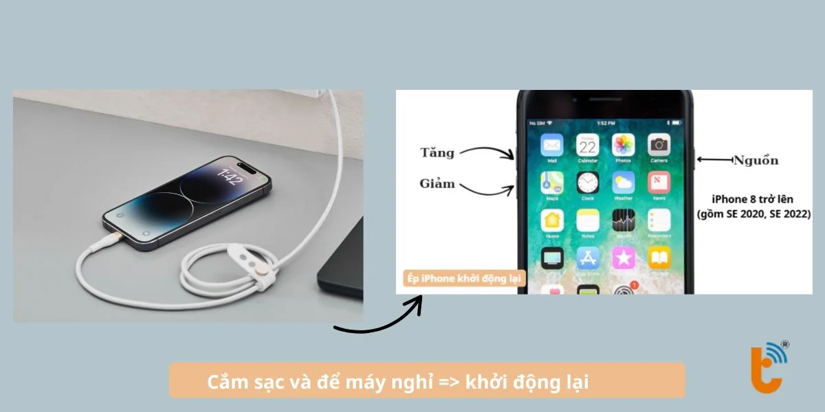 Cắm sạc và để máy nghỉ 30–60 phút rồi  khởi động ép buộc