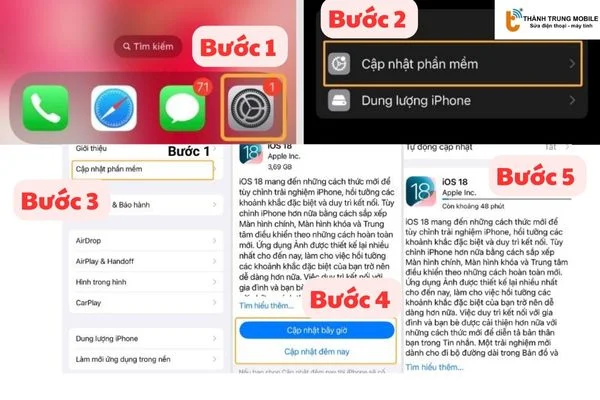 Cập nhật hệ điều hành IOS