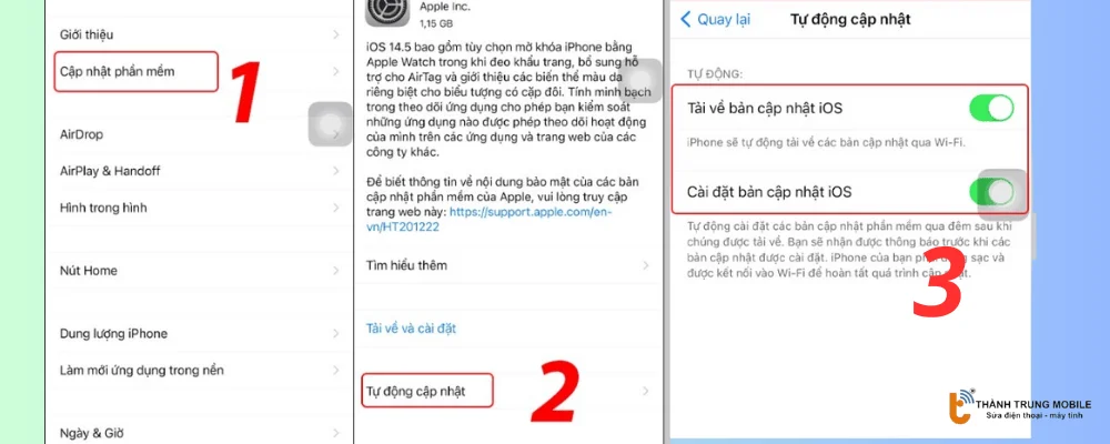 Cập nhật hệ điều hành iPhone