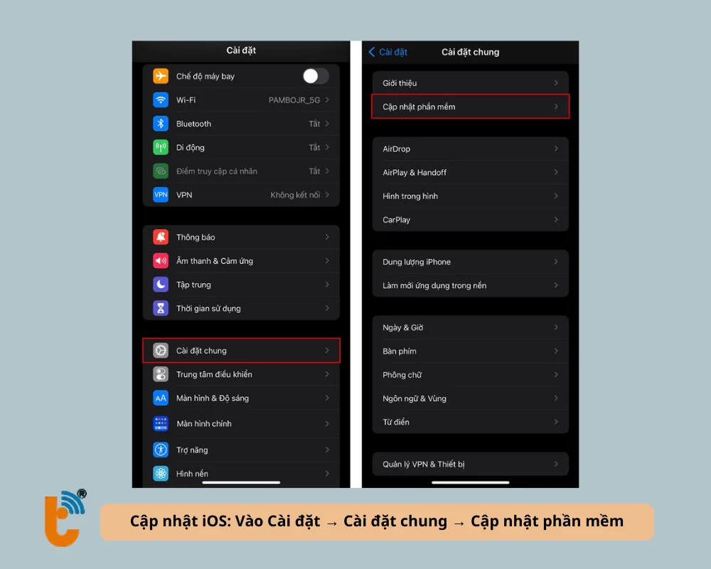 Cập nhật iOS