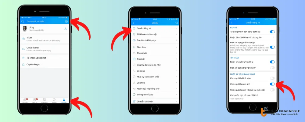 Chặn người lạ xem ảnh đại diện