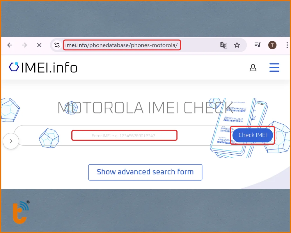 Check IMEI Motorola qua website