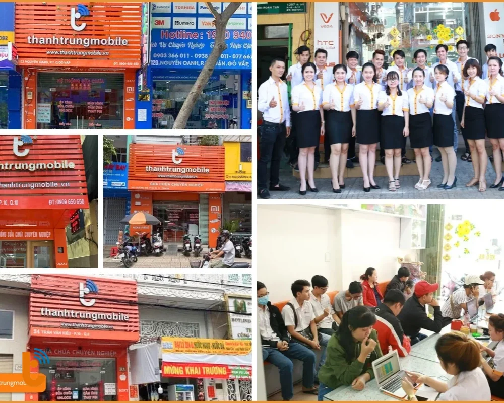 Hệ thống chi nhánh Thành Trung Mobile tại TP.HCM