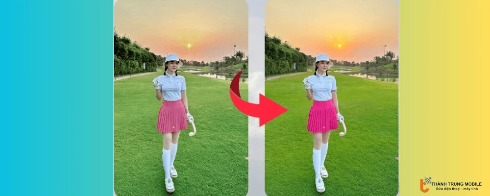 Chỉnh ảnh ngoài trời