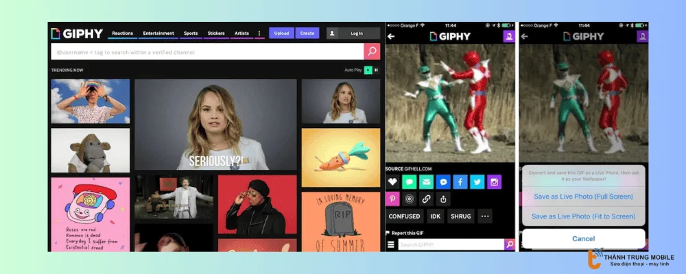 Chọn GIF phù hợp để làm hình nền