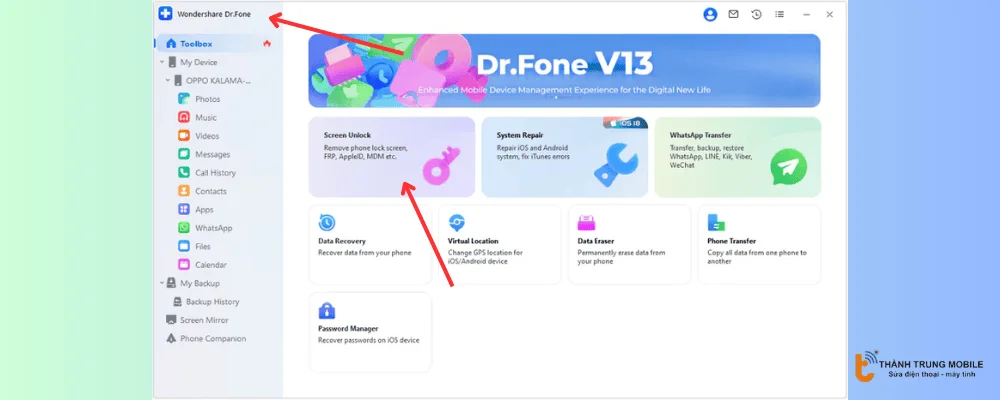 Chọn Hộp công cụ