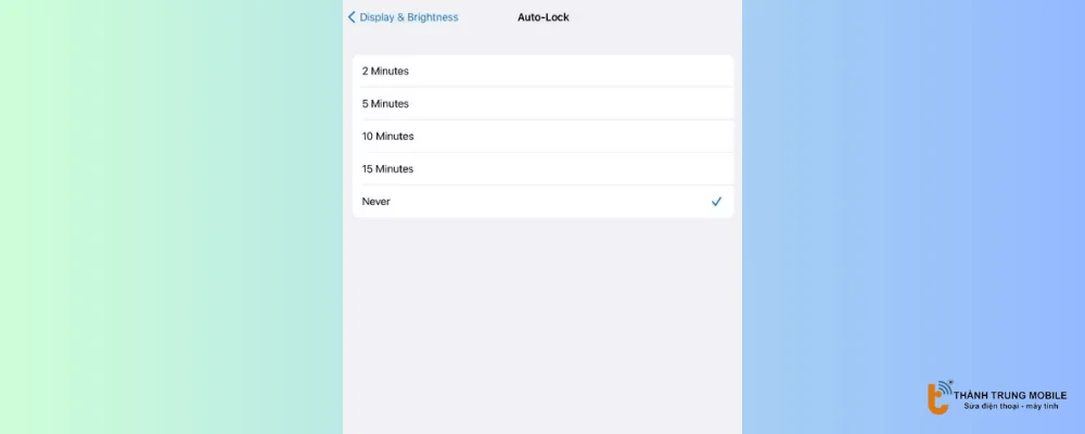 Chọn khoảng thời gian mong muốn
