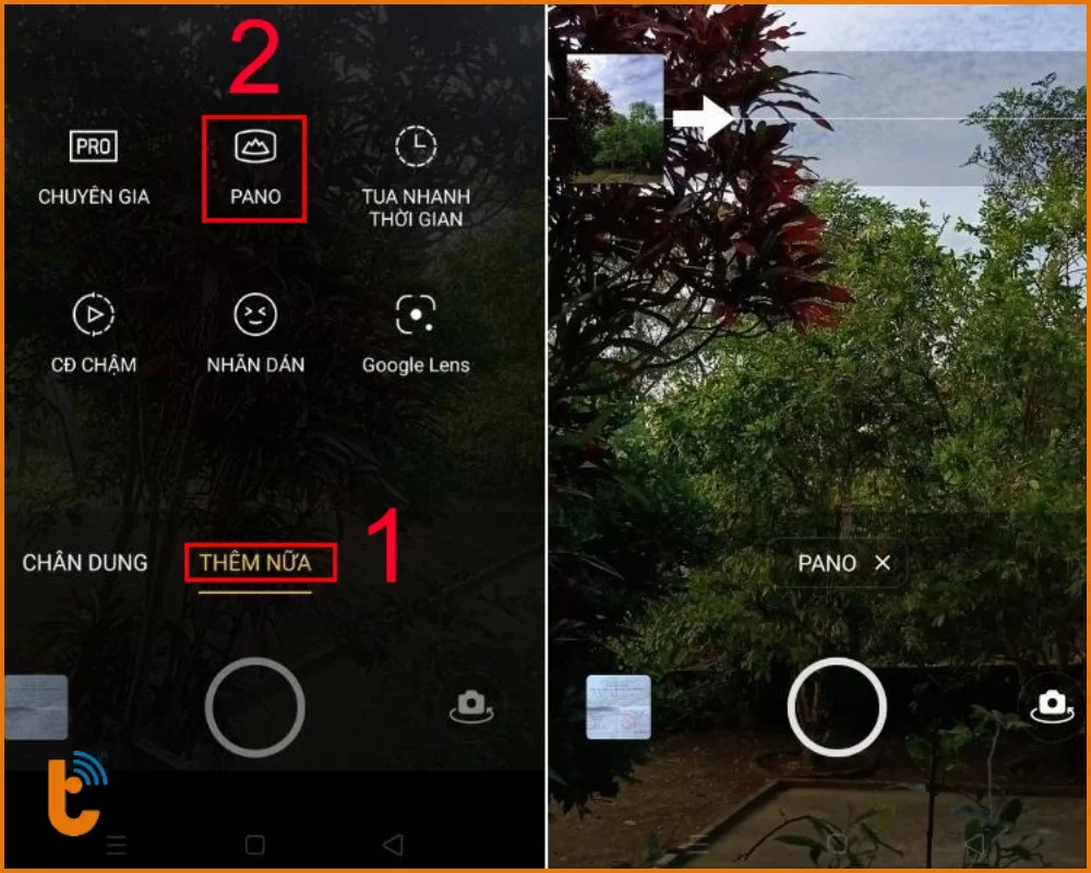Chụp ảnh Panorama trên điện thoại Android