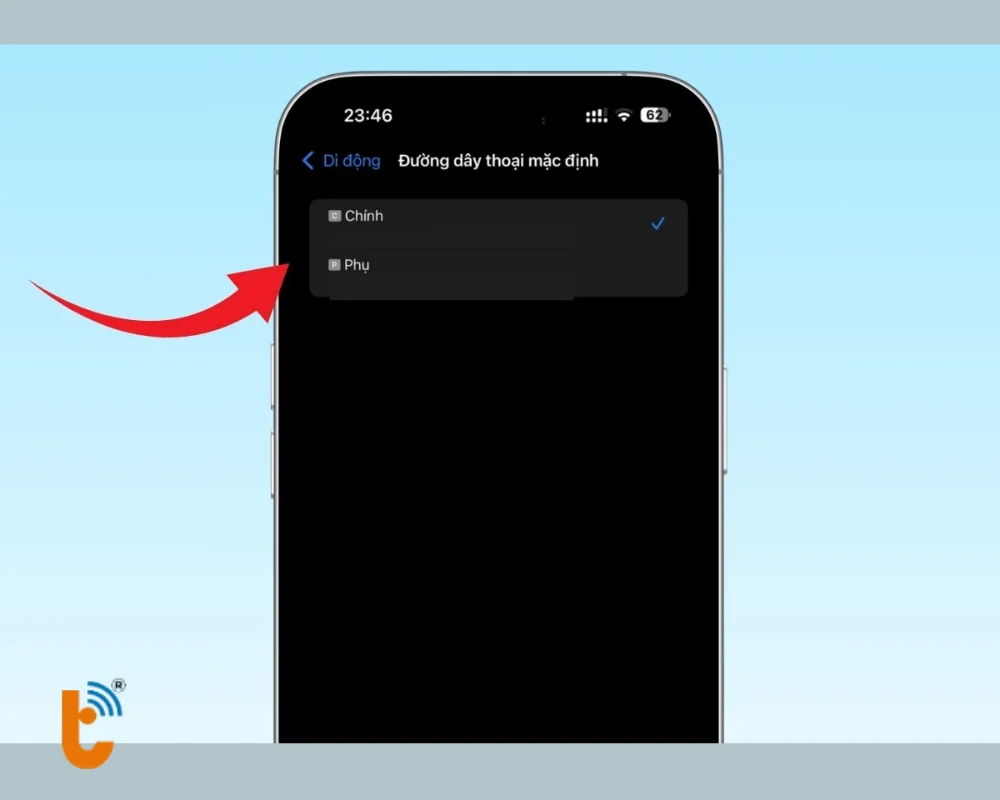 Chuyển đổi qua lại giữa 2 SIM