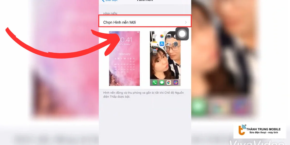 Chọn Hình nền Mới