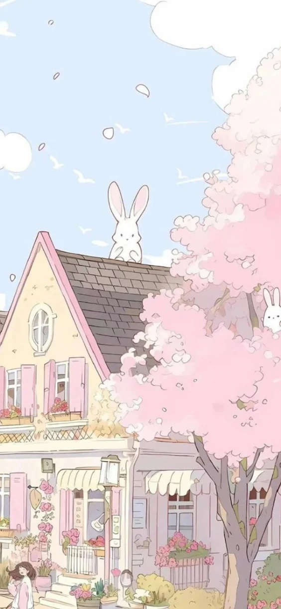 Ngôi nhà cute có thỏ