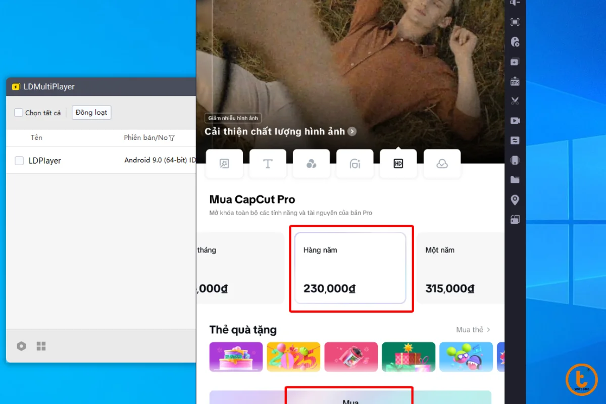 Đăng ký Capcut pro