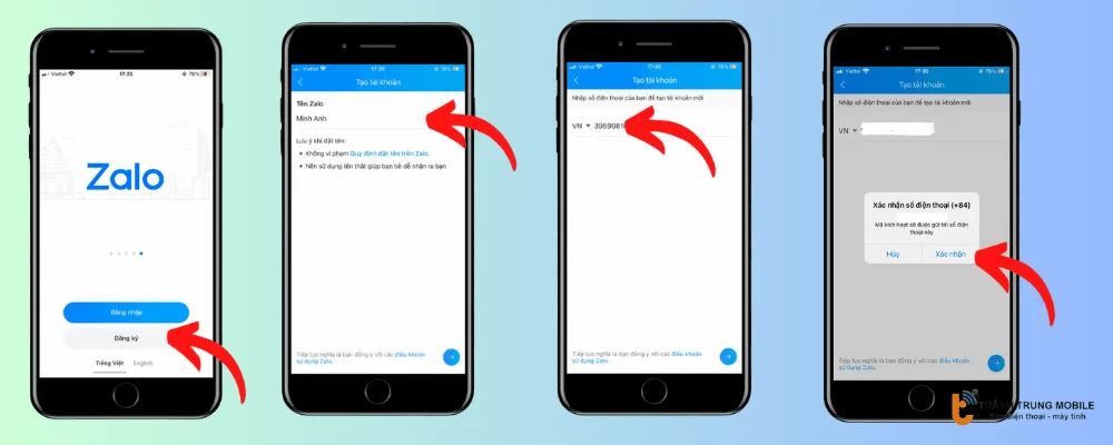Đăng ký lại Zalo bằng số điện thoại cũ