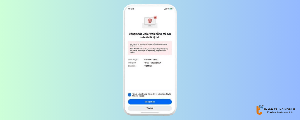Đăng nhập Zalo bằng QR trên Máy tính