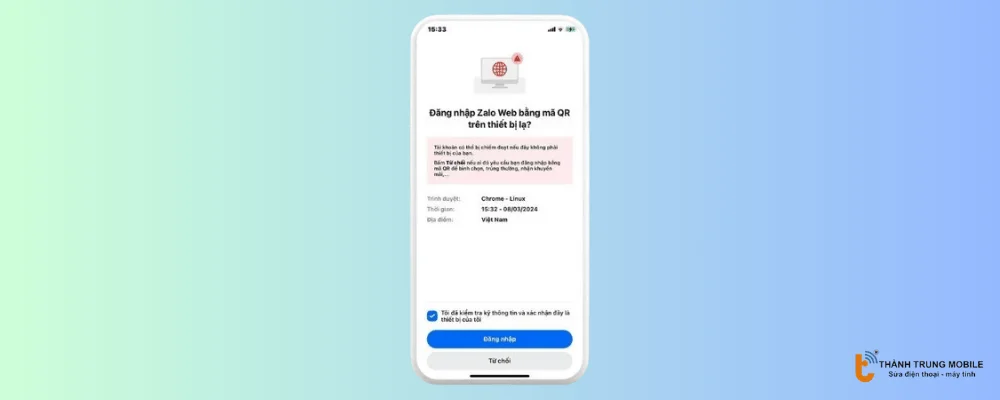 Đăng nhập Zalo bằng QR trên Máy tính